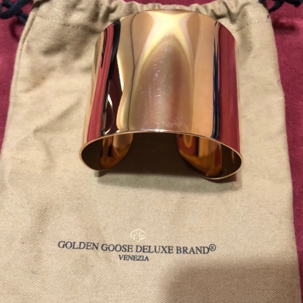 Golden Goose Tose Gold Wide Cuff - Picture 14 of 16